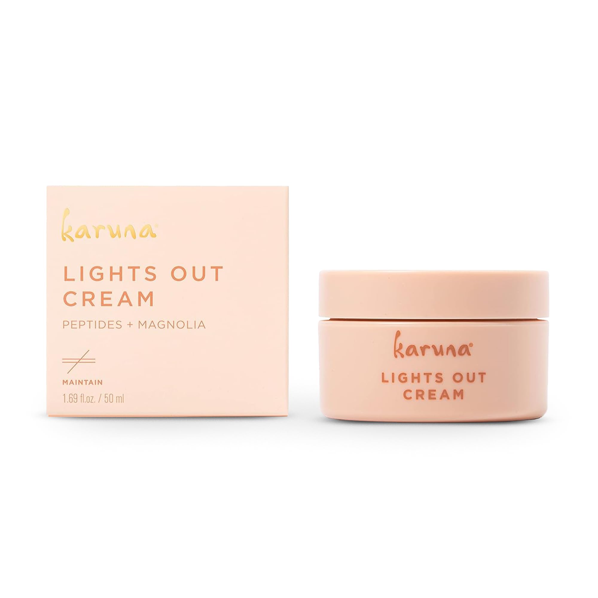 Karuna Lights Out Cream – Nighttime Moisturizer with Magnolia, Peptides & Hyaluronic Acid | 50 ml
