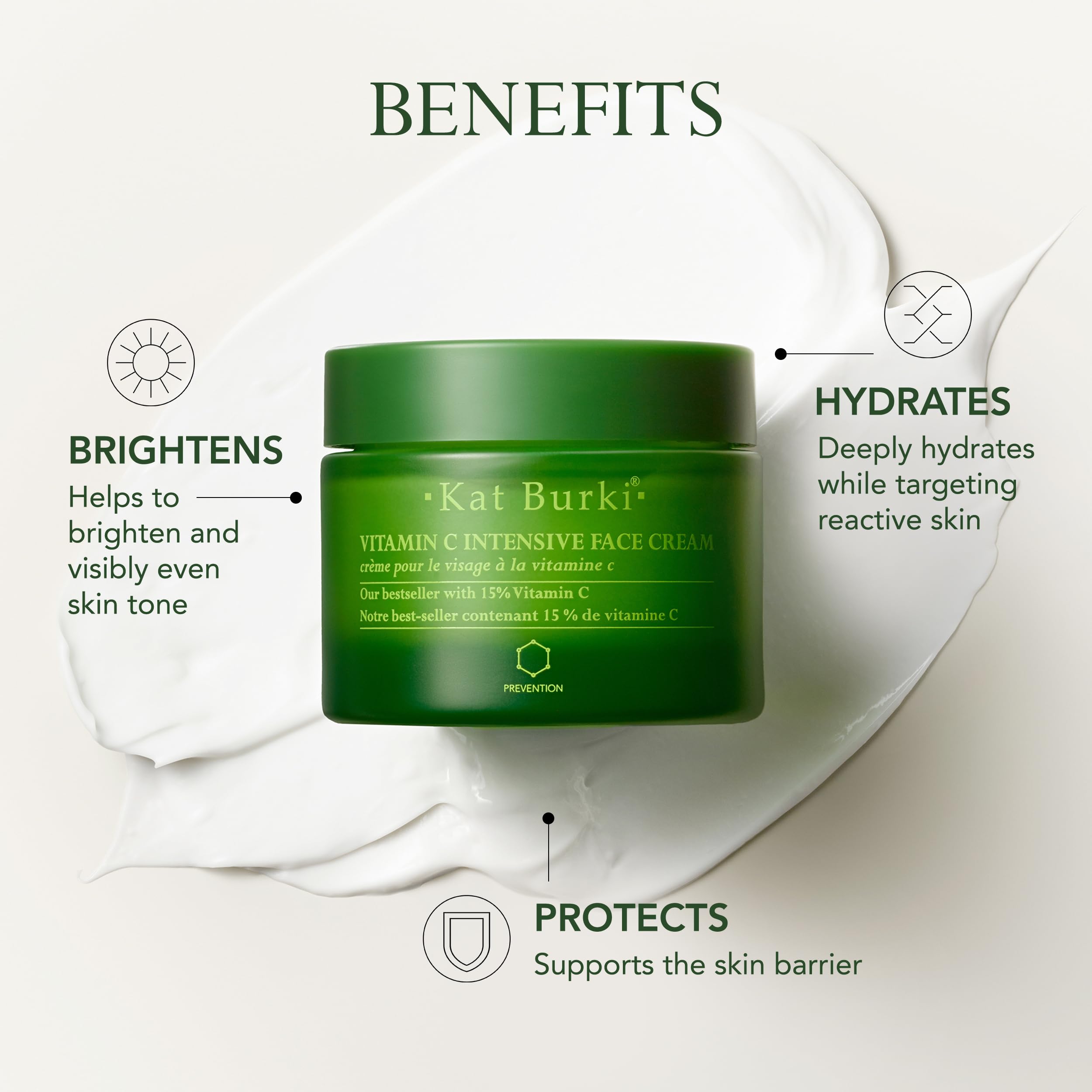 KAT BURKI 15% Stabilized Vitamin C Intensive Face Cream – Radiance & Hydration