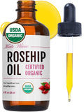 Kate Blanc Rosehip Oil for Face & Skin – Organic Cold-Pressed 4oz | Hydrating Facial Oil