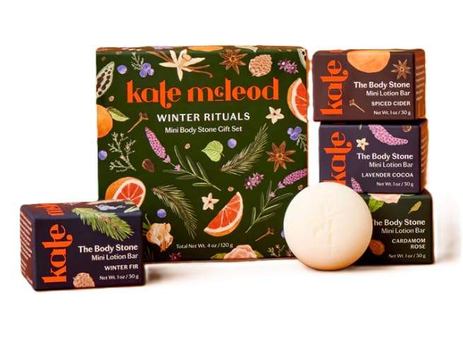 Kate McLeod Winter Rituals Mini Body Stone Gift Set – 4 Scented Bars