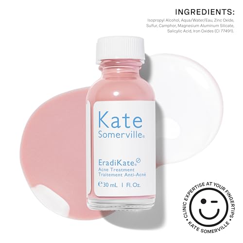 Kate Somerville EradiKate Acne Treatment – 10% Sulfur & BHA Spot Treatment, 1 oz