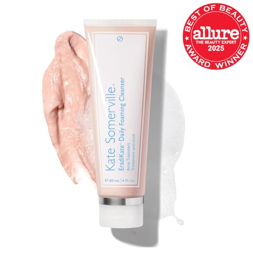 Kate Somerville EradiKate 3% Sulfur Daily Foaming Cleanser – Acne-Prone Skin, Pore Cleansing, 4 oz