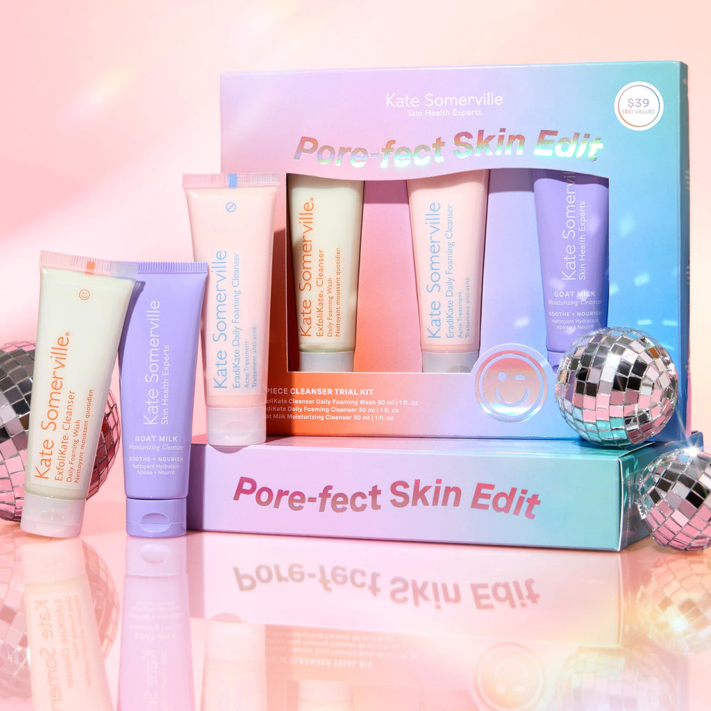 Kate Somerville Pore-fect Skin Edit Travel Kit: ExfoliKate, EradiKate & Goat Milk Cleanser
