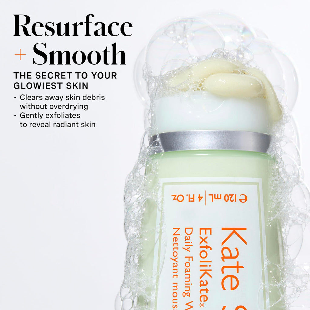 Kate Somerville ExfoliKate Cleanser: Daily Exfoliating Foaming Face Wash with Glycolic & Lactic Acids (8 oz)