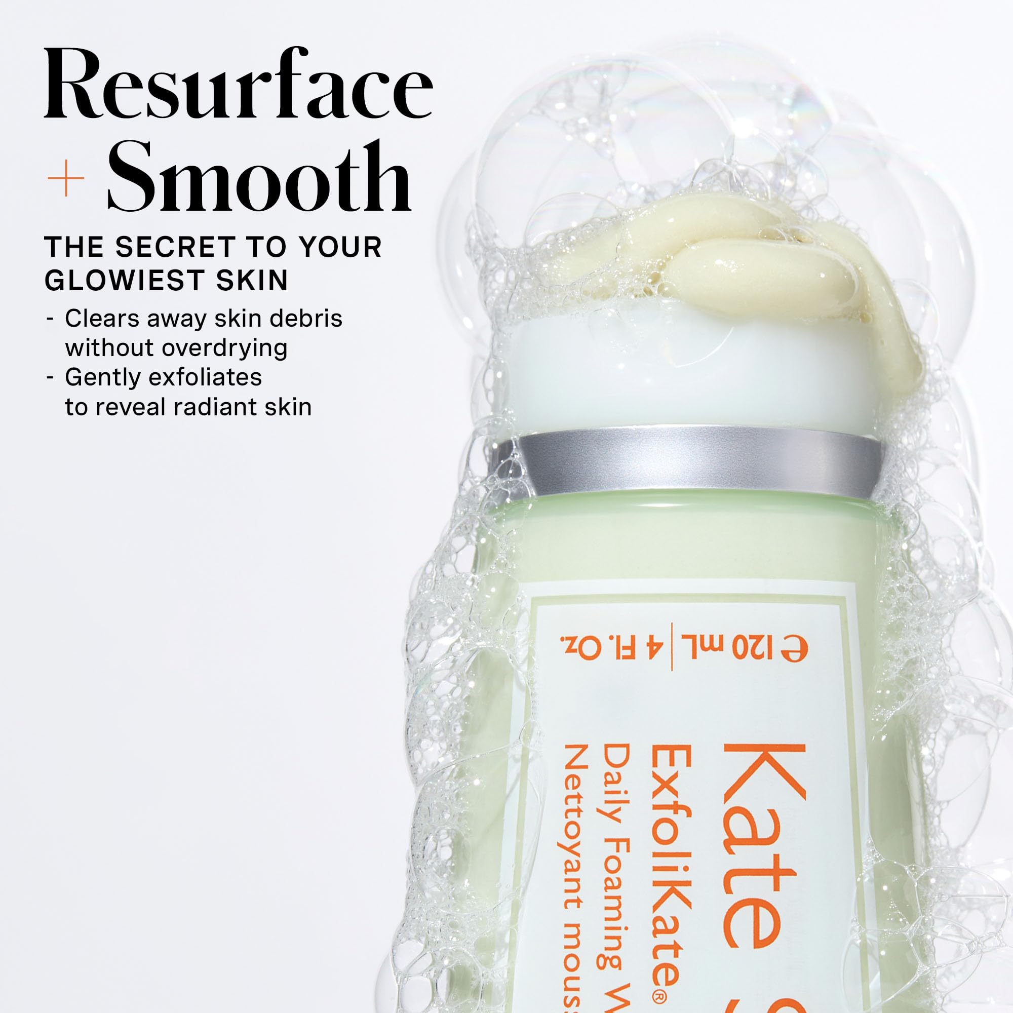 Kate Somerville ExfoliKate Cleanser: Daily Exfoliating Foaming Face Wash with Glycolic & Lactic Acids (8 oz)