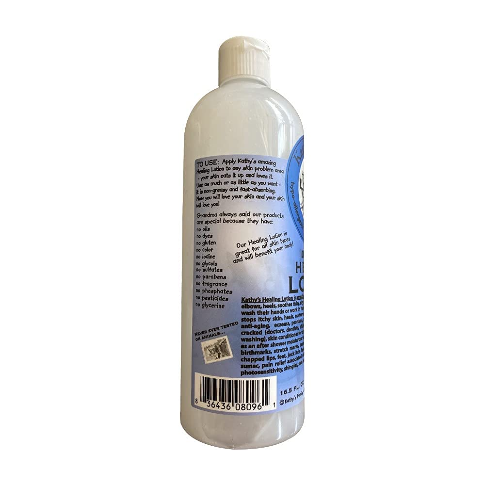 Kathy's Family Healing Lotion – 16.5 oz Organic Skin Moisturizer