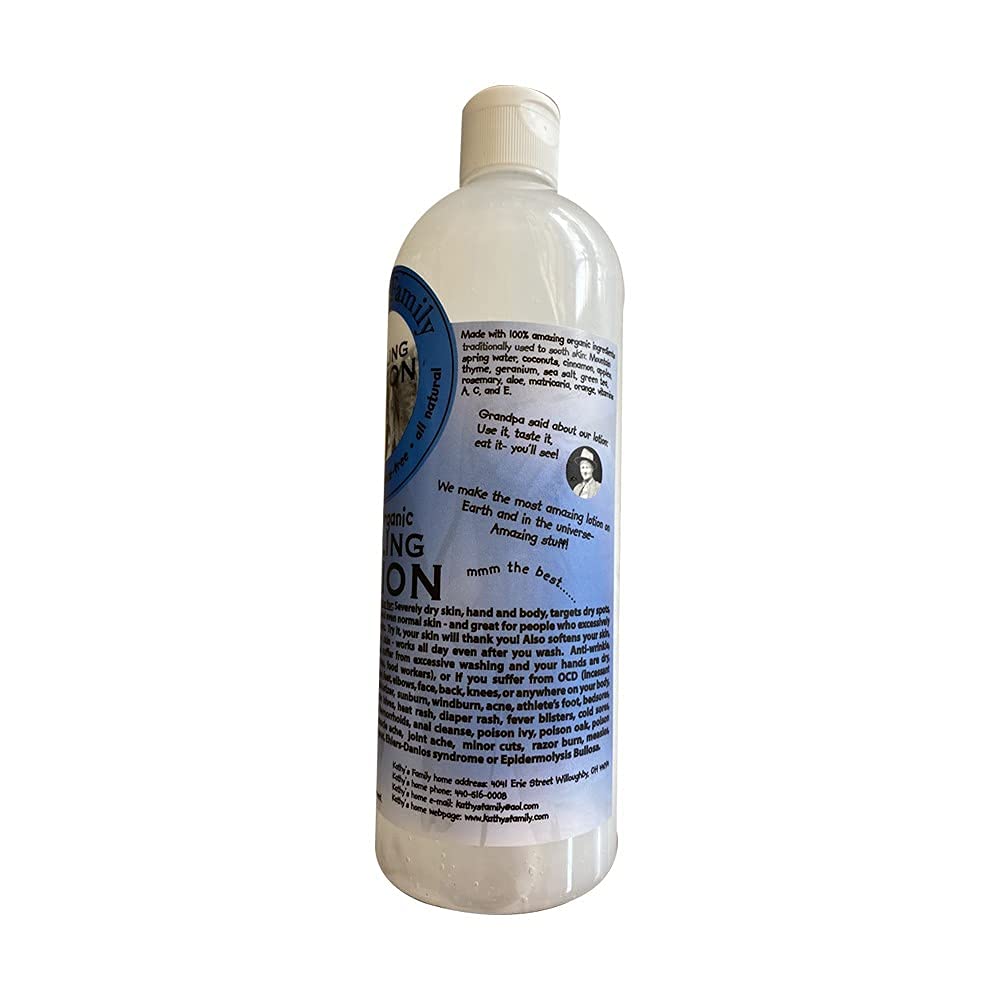 Kathy's Family Healing Lotion – 16.5 oz Organic Skin Moisturizer
