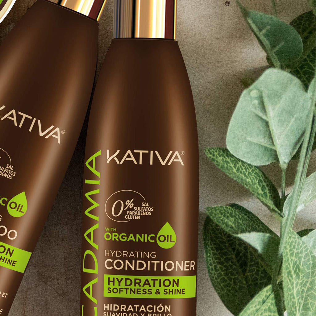 KATIVA Macadamia Hydrating Conditioner | Moisturizes & Strengthens Dry Hair