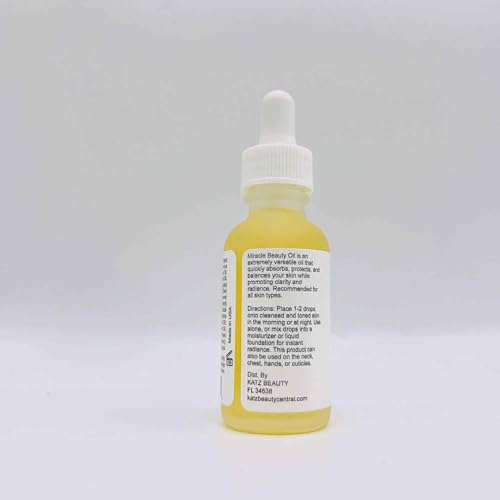 Katz Beauty Miracle Oil – Hydrating Facial Oil with Jojoba, Grape Seed, Argan & Marula for Glow (Non-Comedogenic, Pack of 2)