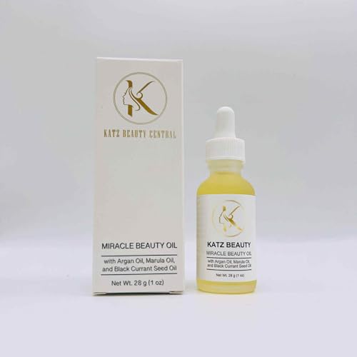 Katz Beauty Miracle Oil – Hydrating Facial Oil with Jojoba, Grape Seed, Argan & Marula for Glow (Non-Comedogenic, Pack of 2)