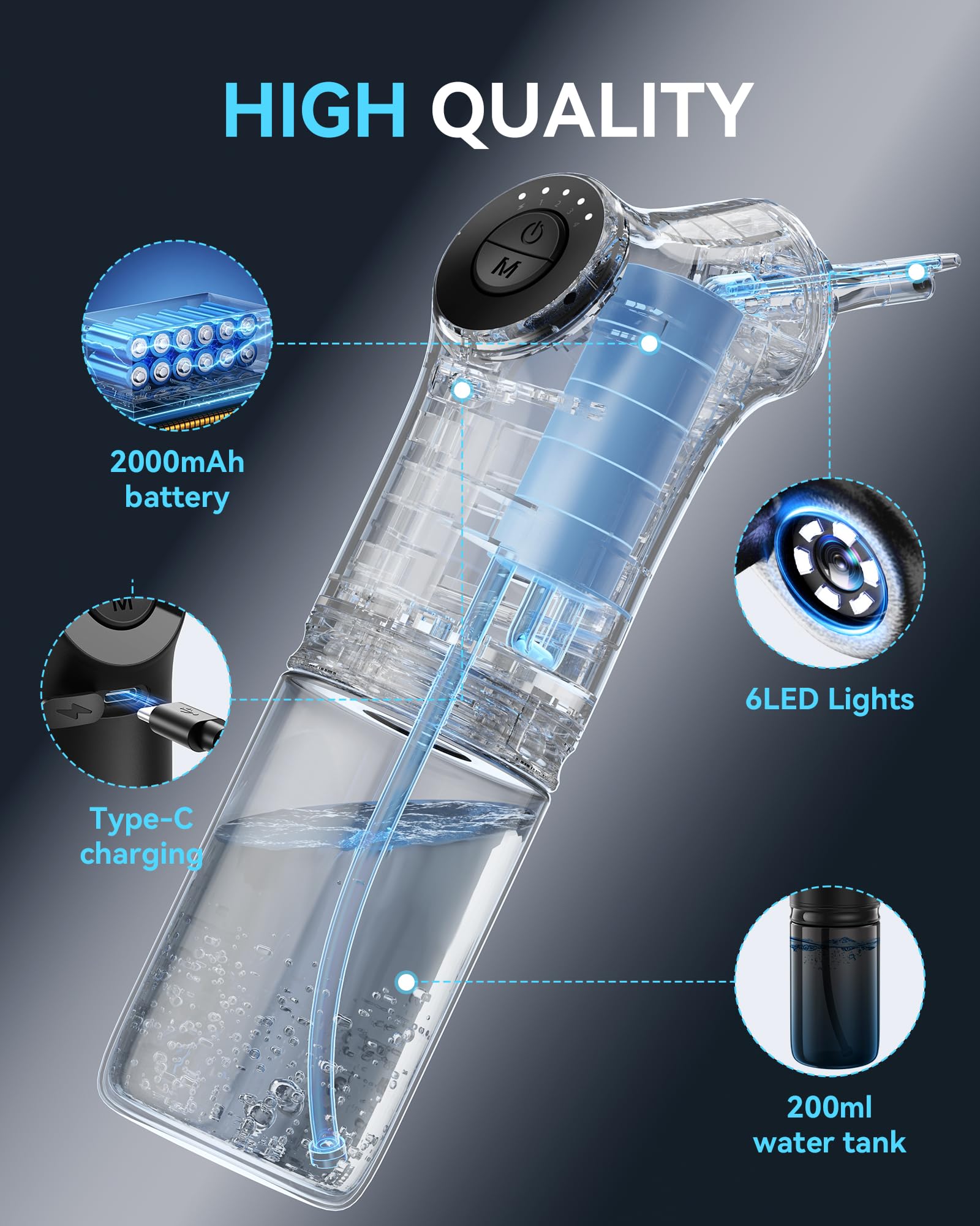 KAUGIC Smart Ear Cleaner with Camera – 1080P Visualization, 4 Modes, 2000mAh, FSA/HSA Eligible