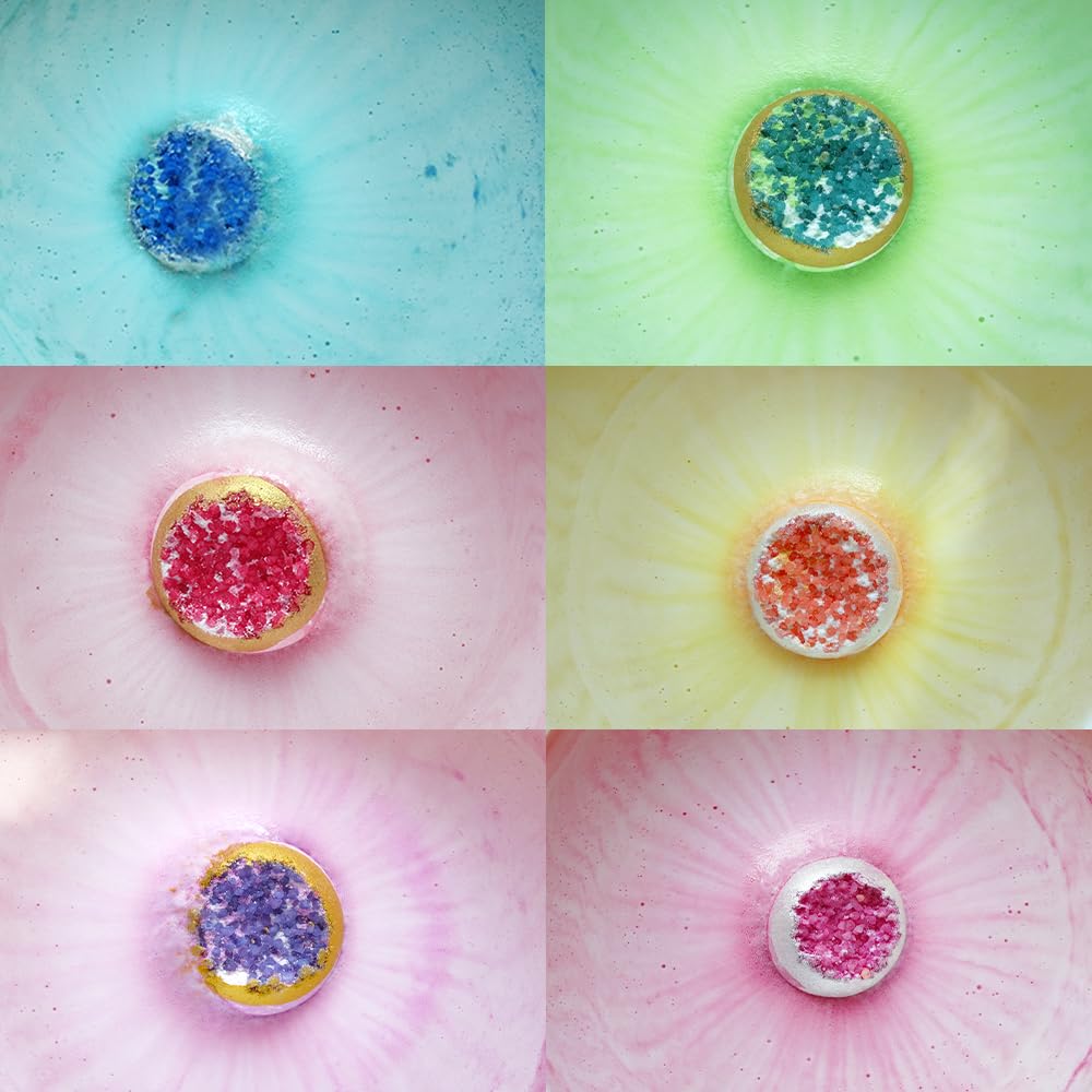 KAV Bath Bombs for Women — 12 Organic Geode Gift Set
