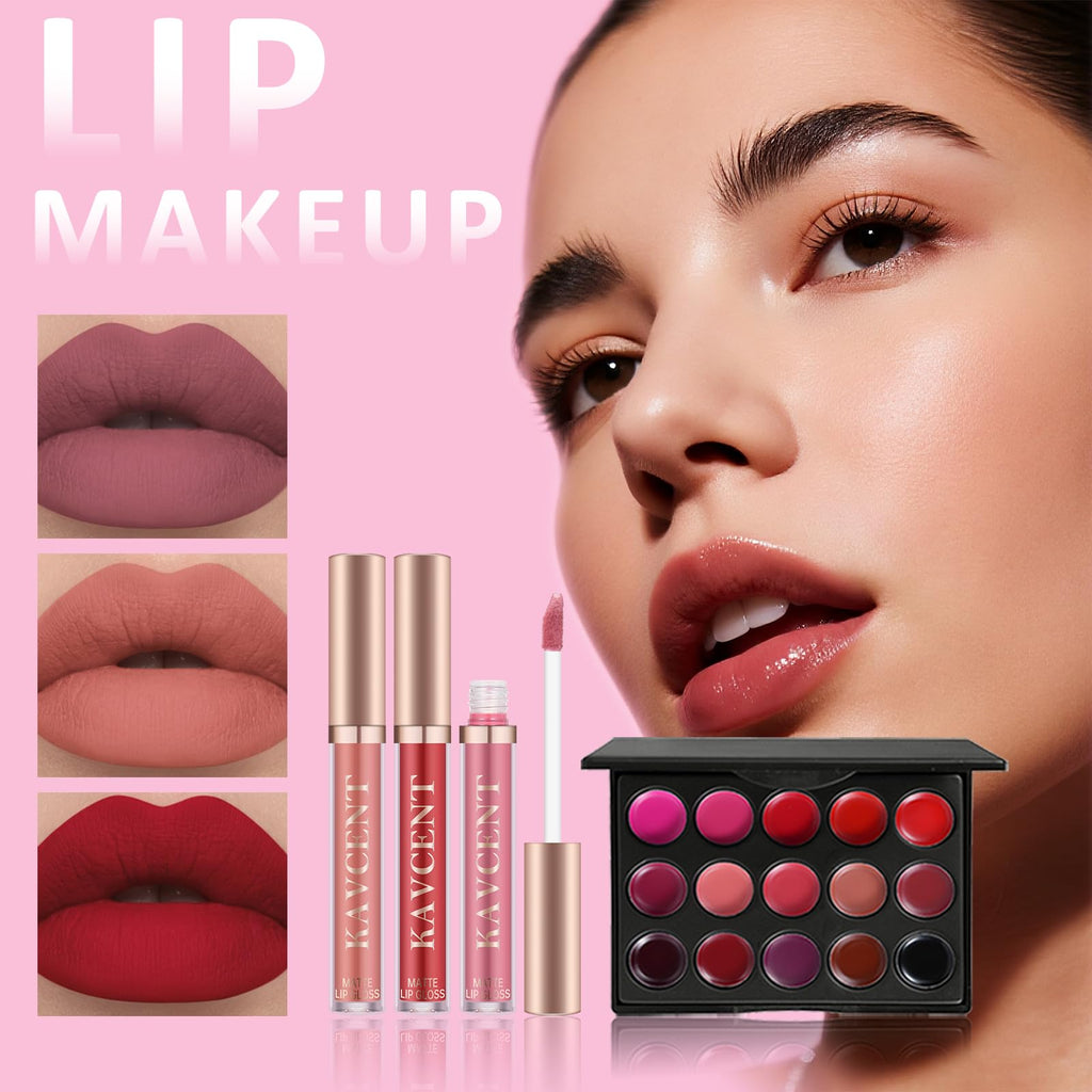 KAVCENT All-in-One Teens Makeup Set | Gift-Ready Kit for Women & Teens 13-15