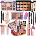 KAVCENT All-in-One Makeup Kit for Teens — Full Starter Set with Eyeshadow Palette, Foundation, Mascara