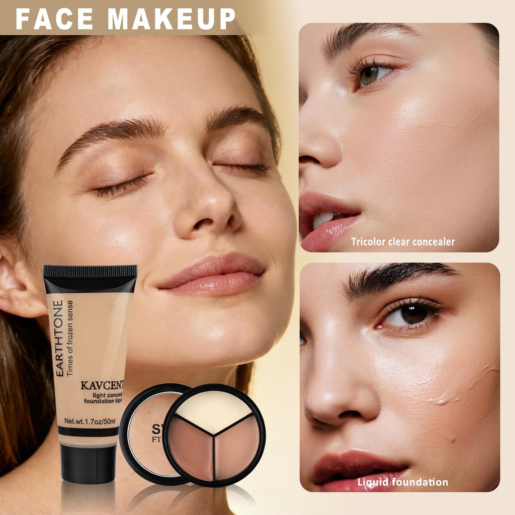 KAVCENT All-In-One Makeup Kit for Teens & Women | 10-Piece Gift Set