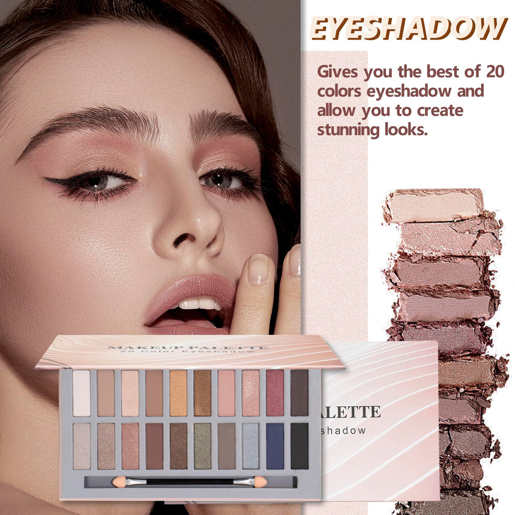 KAVCENT All-in-One Makeup Set for Women | Eyeshadow Palette, Foundation & Concealer Kit
