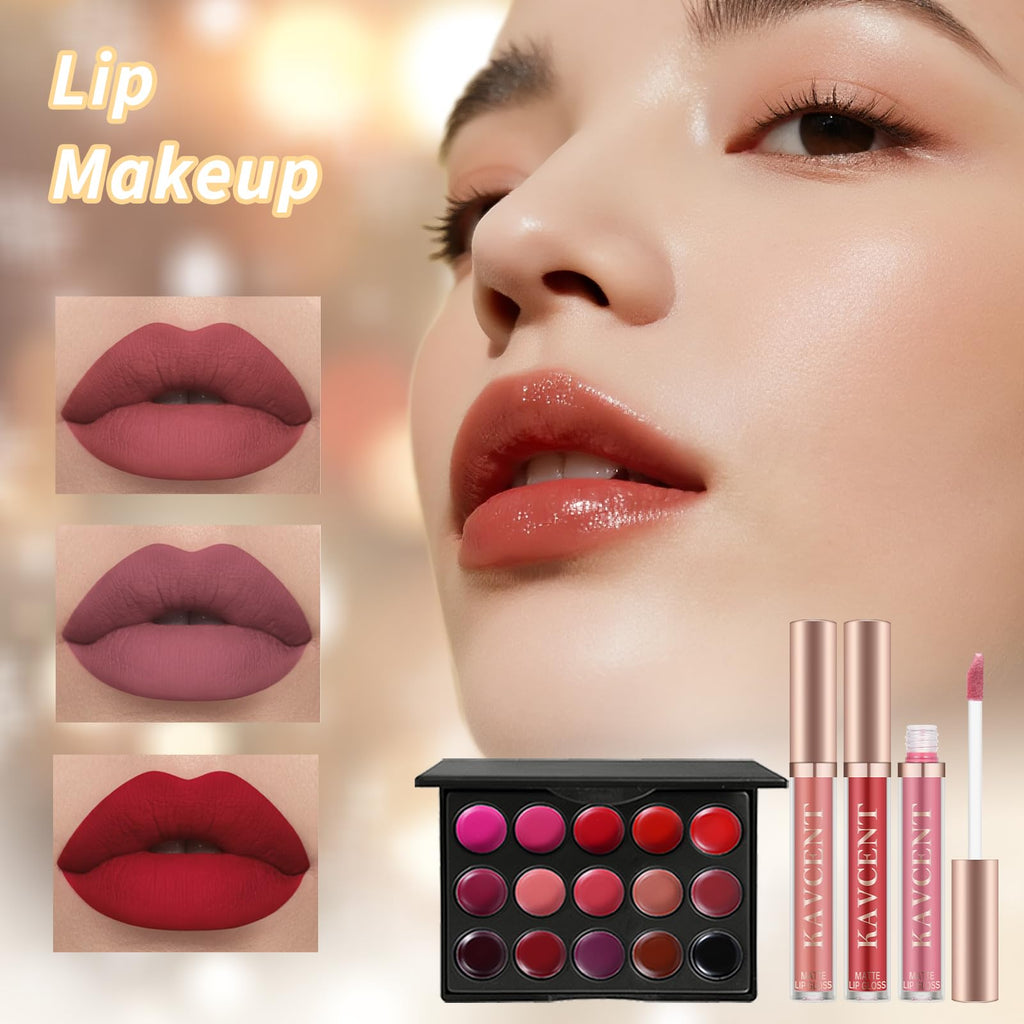 KAVCENT All-in-One Makeup Kit for Women – Complete Teen Gift Set