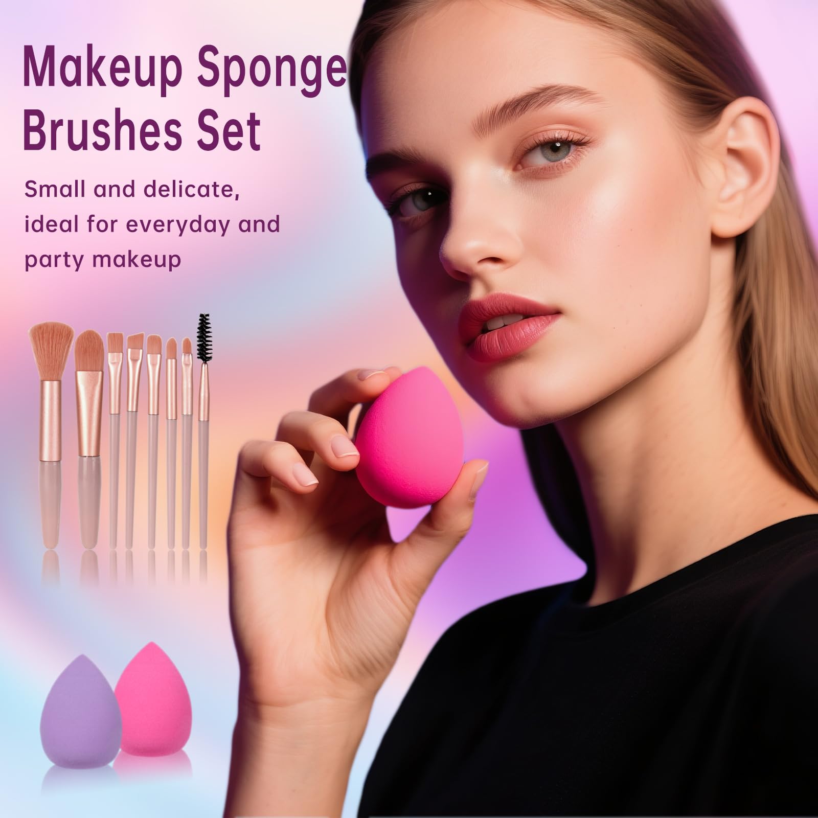 KAVCENT All-in-One Makeup Kit for Teens — Full Starter Set with Eyeshadow Palette, Foundation, Mascara