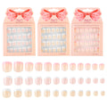 Kawyehu Kids Press-On Nails – 72Pcs Short Fake Nails for Girls