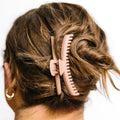 KAXI Hold Everything Midi Hair Claw – 44-Teeth Clip for Thick & Thin Hair (Champagne)