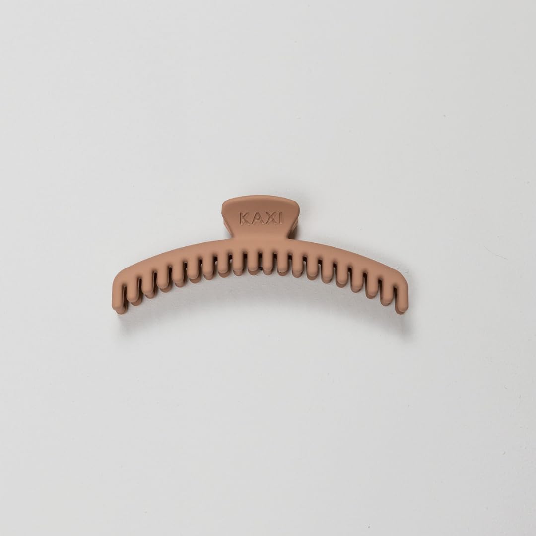 KAXI Hold Everything Midi Hair Claw – 44-Teeth Clip for Thick & Thin Hair (Champagne)
