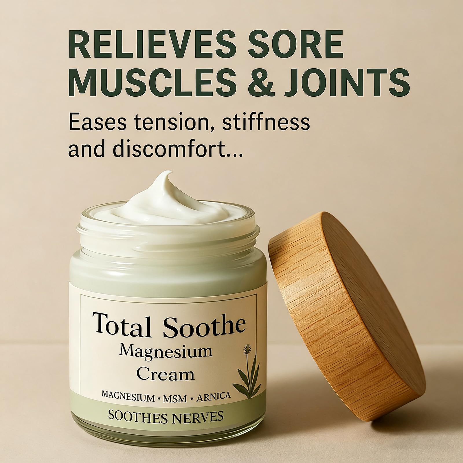 KBSBUBB TotalRelief Magnesium Cream – Fast-Absorbing Joint & Muscle Comfort