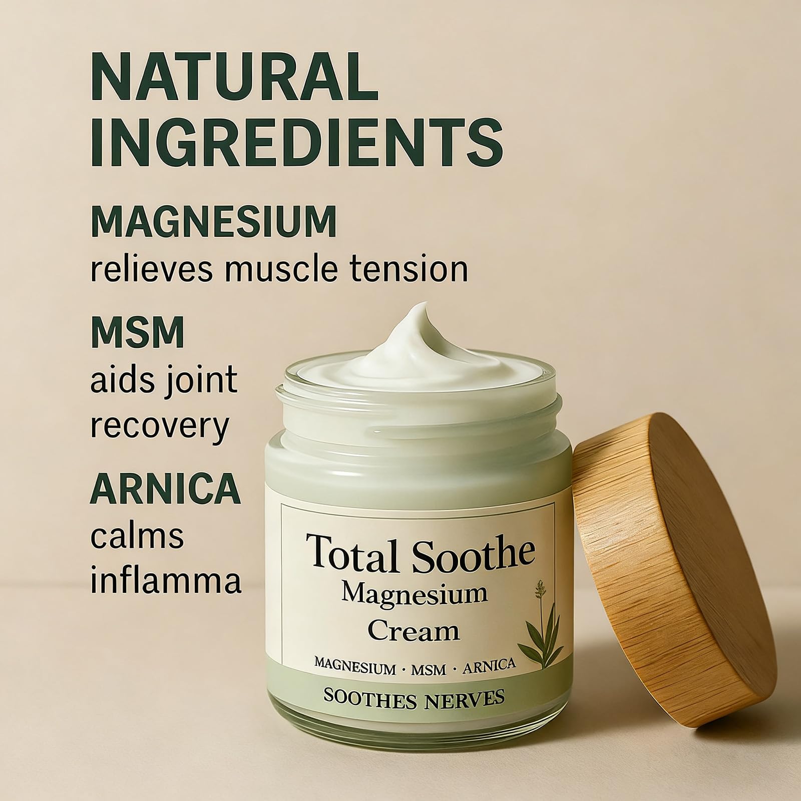 KBSBUBB TotalRelief Magnesium Cream – Fast-Absorbing Joint & Muscle Comfort