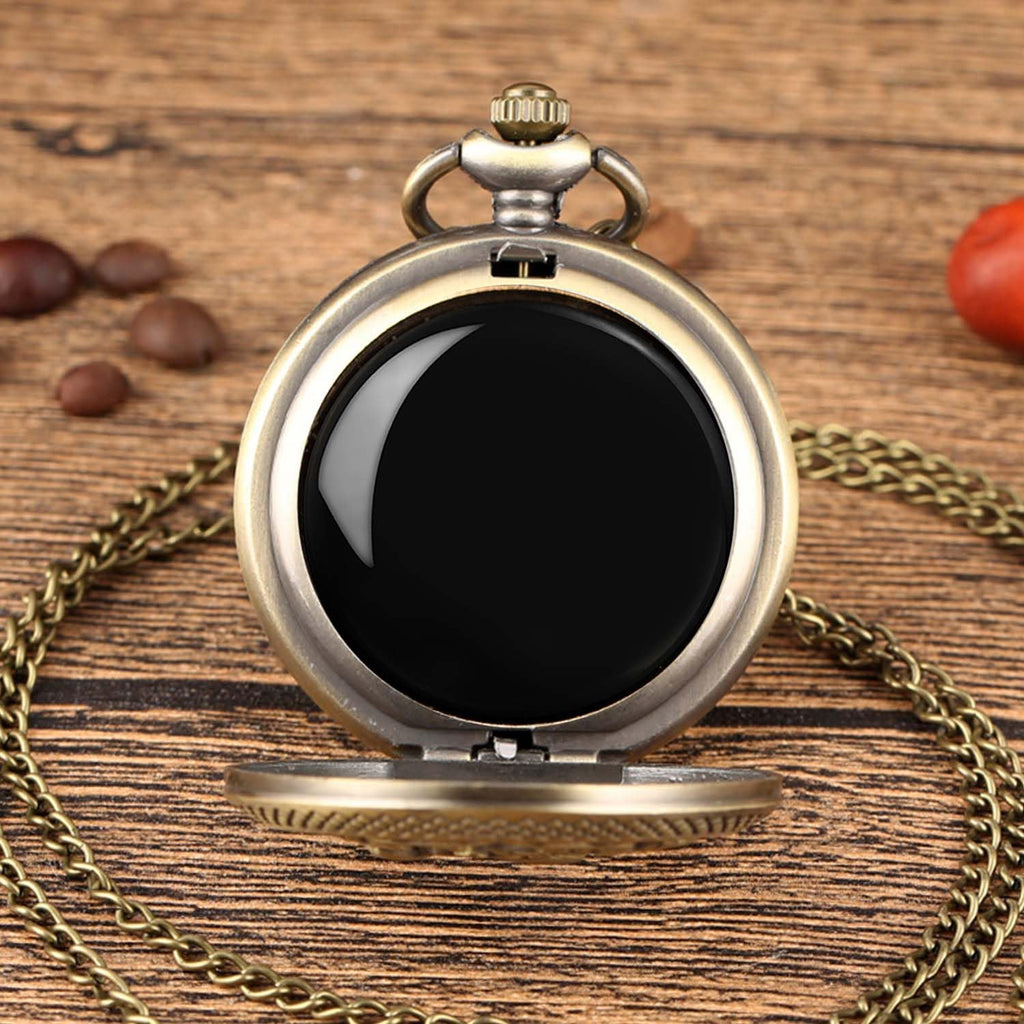 Kchss Scrying Mirror – Black Obsidian Pocket Watch for Divination, Meditation, Witchcraft, and Butterfly Cthulhu Decor