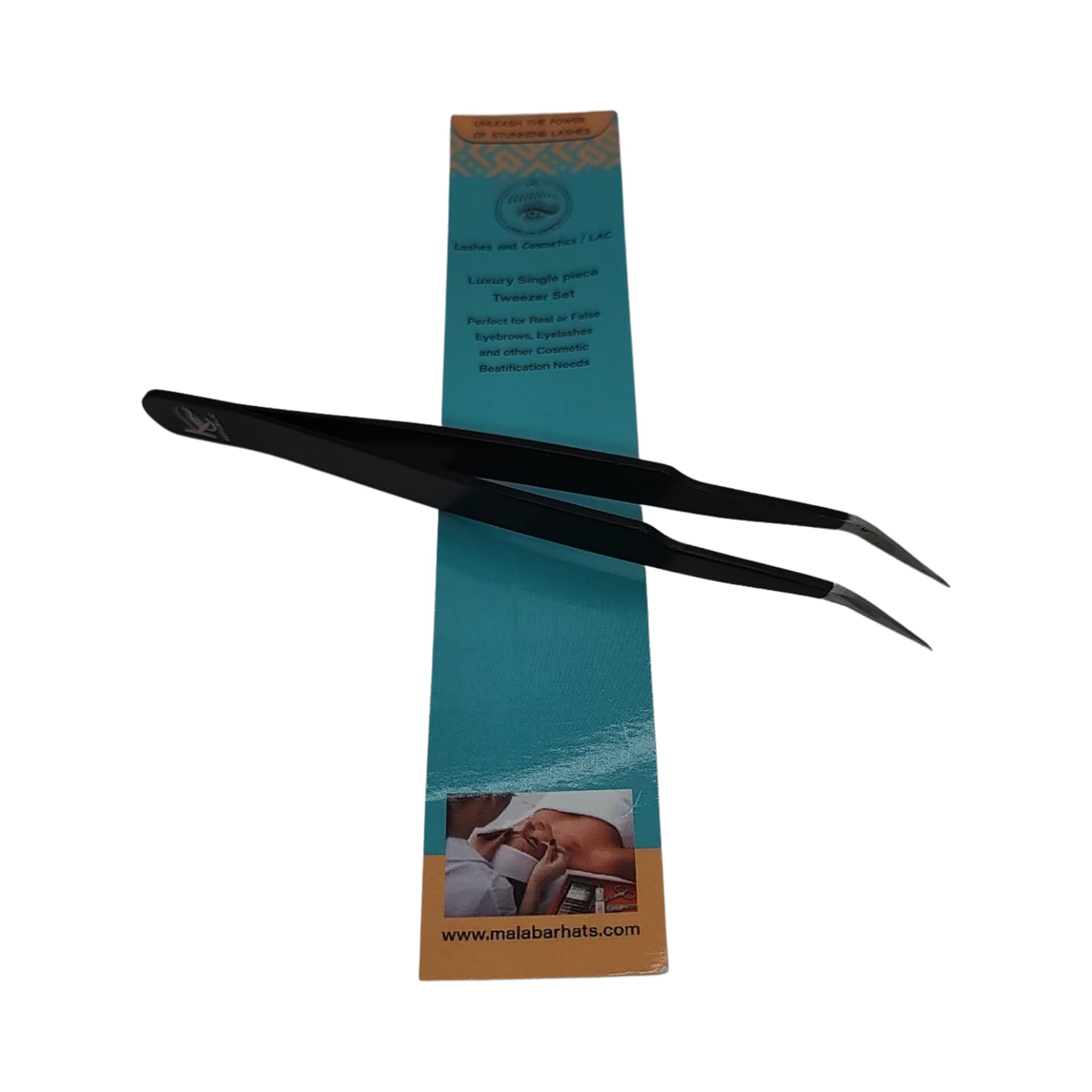 KC Republic Lash Eyebrow Extensions Kit | Mink Blonde/Light Brown 5-8mm, Clear Glue & Tweezers