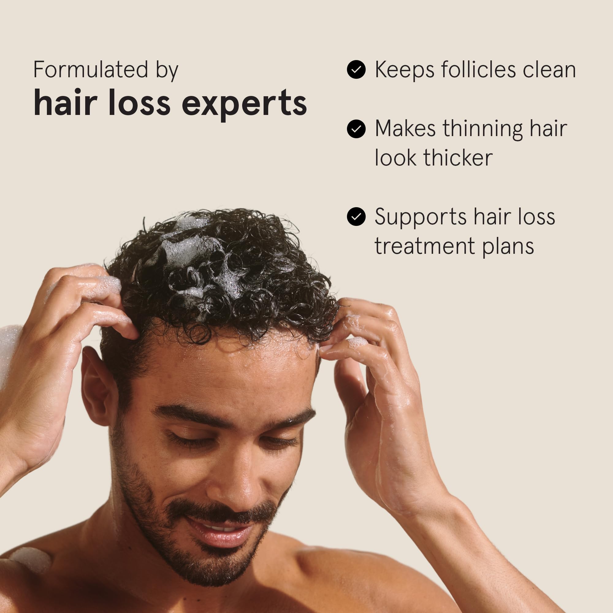 Keeps Men’s Hair Loss Shampoo with Biotin – Anti-Thinning, DHT Blocker with Saw Palmetto & Caffeine for Fuller-Looking Hair
