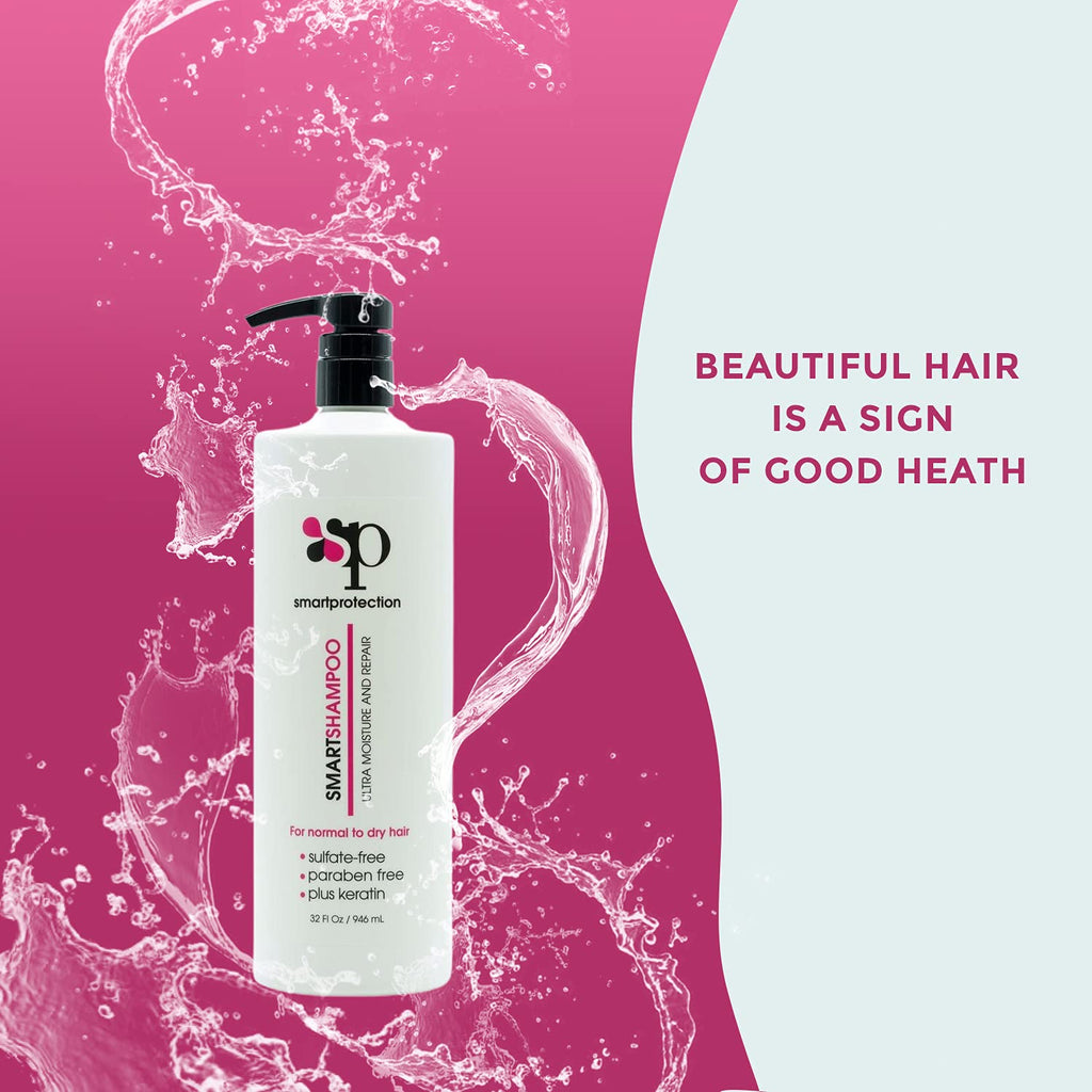 KEF Ultra Moisture Shampoo – Sulfate and Paraben Free, 32 oz for Keratin-Treated Hair | Smart Protection