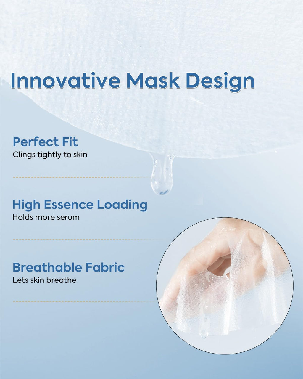 Kefumei KOMFYMED Recombinant Collagen Sheet Mask – Hydrating & Soothing for Sensitive Skin (5 x 25 g)