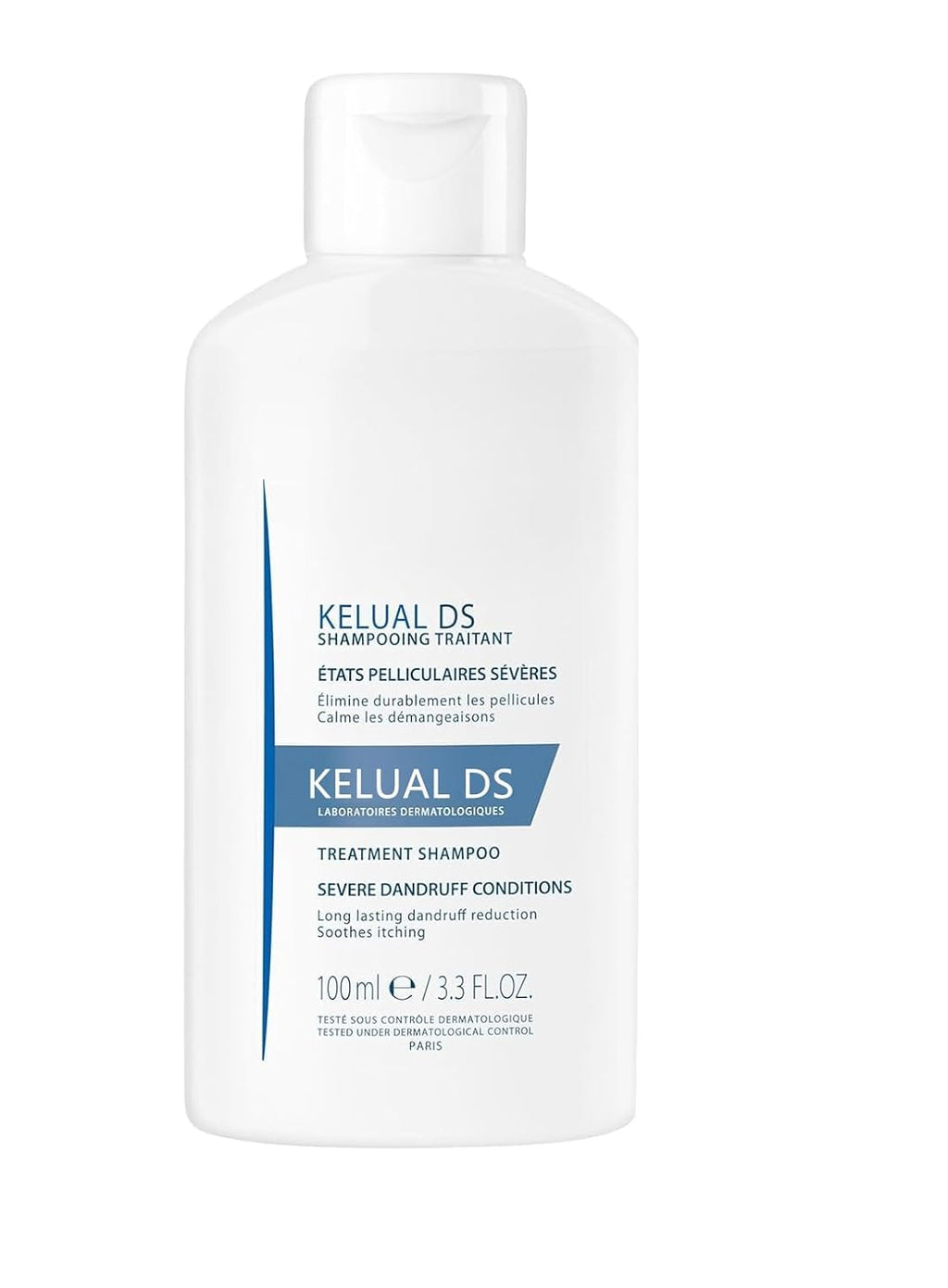 KELUAL DS Anti-Dandruff Shampoo – Dual-Action Treatment for Severe Dandruff (3.3 Fl Oz, 2 Pack)