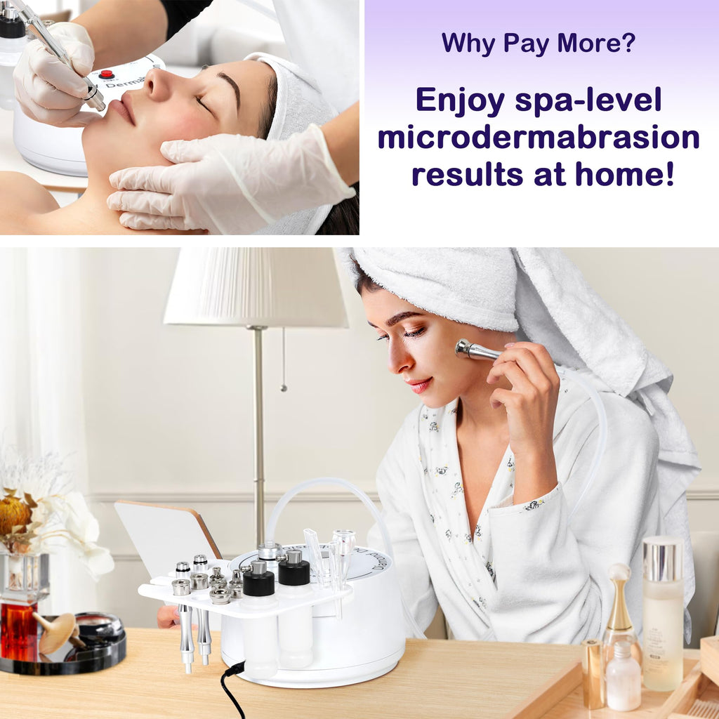 Kendal 3-in-1 Microdermabrasion Machine – Diamond Dermabrasion, Vacuum Blackhead Removal & Spray Moisturisation