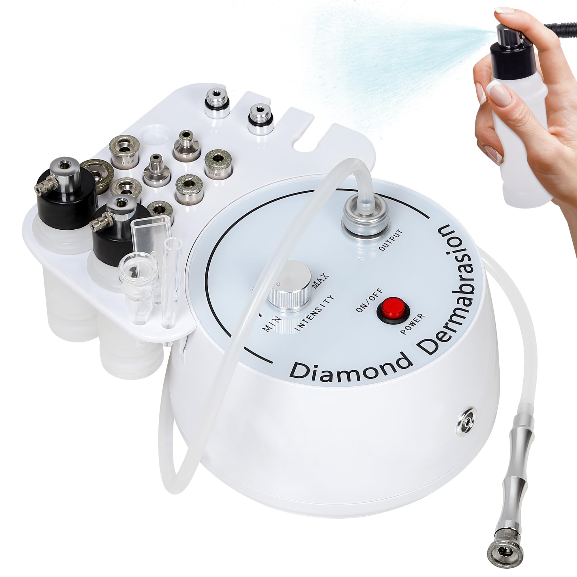 Kendal 3-in-1 Microdermabrasion Machine – Diamond Dermabrasion, Vacuum Blackhead Removal & Spray Moisturisation