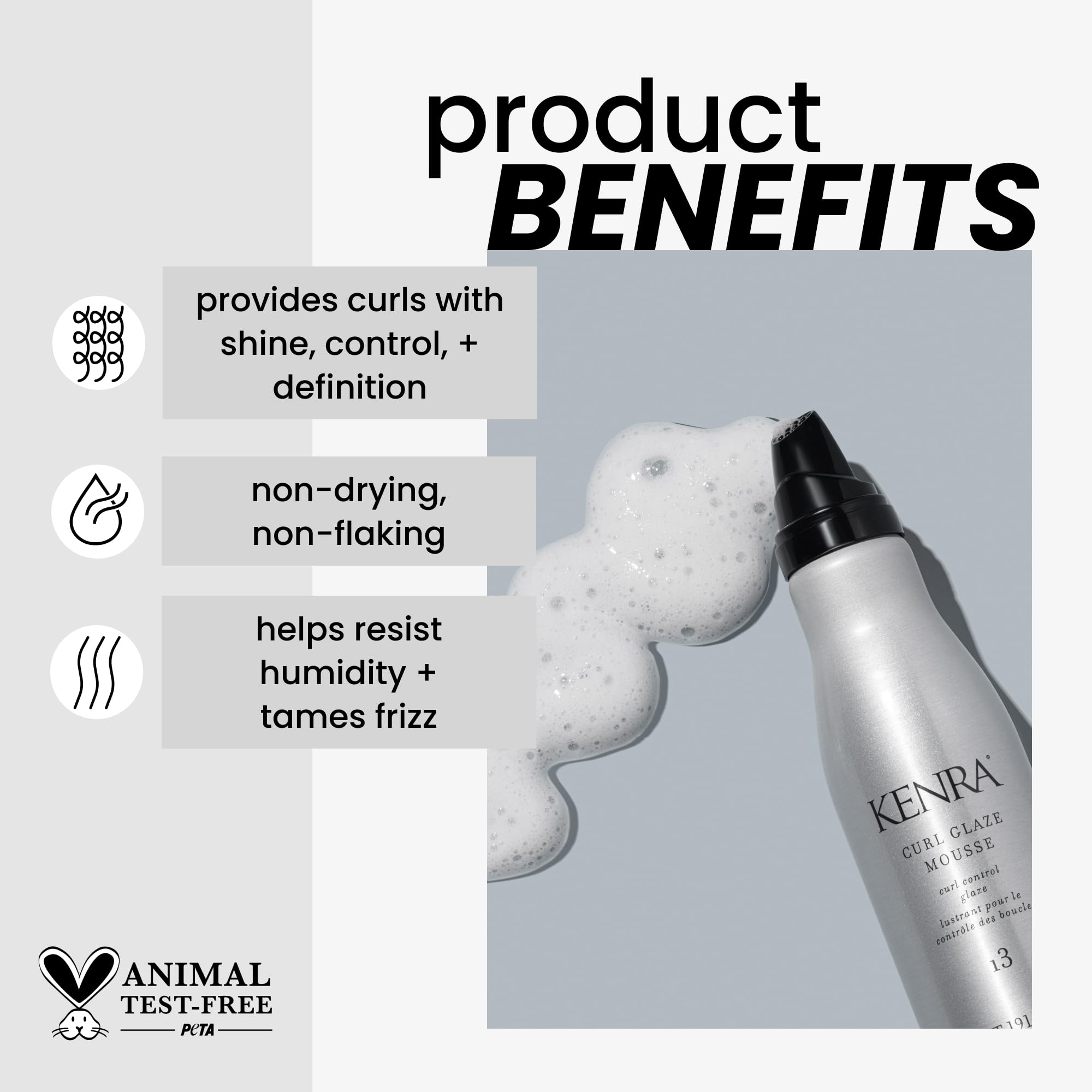 Kenra Curl Glaze Mousse 13 | Curl Control & Humidity Resistance | 2-Pack 6.75 oz