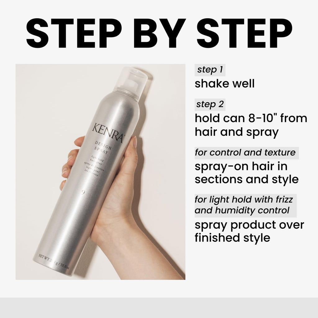 Kenra Design Spray 9 – Light Hold Hairspray (2 x 10 oz) for Frizz Control & Color Protection