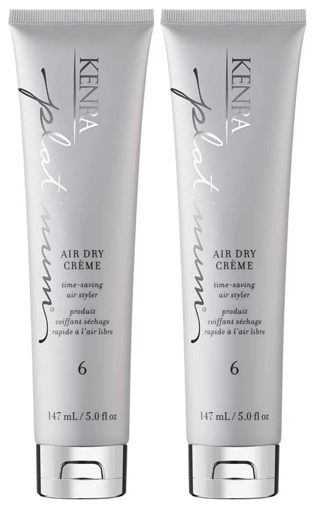 Kenra Platinum Air Dry Crème 6 | Time-Saving Air Styler – 2-Pack (5 fl oz)