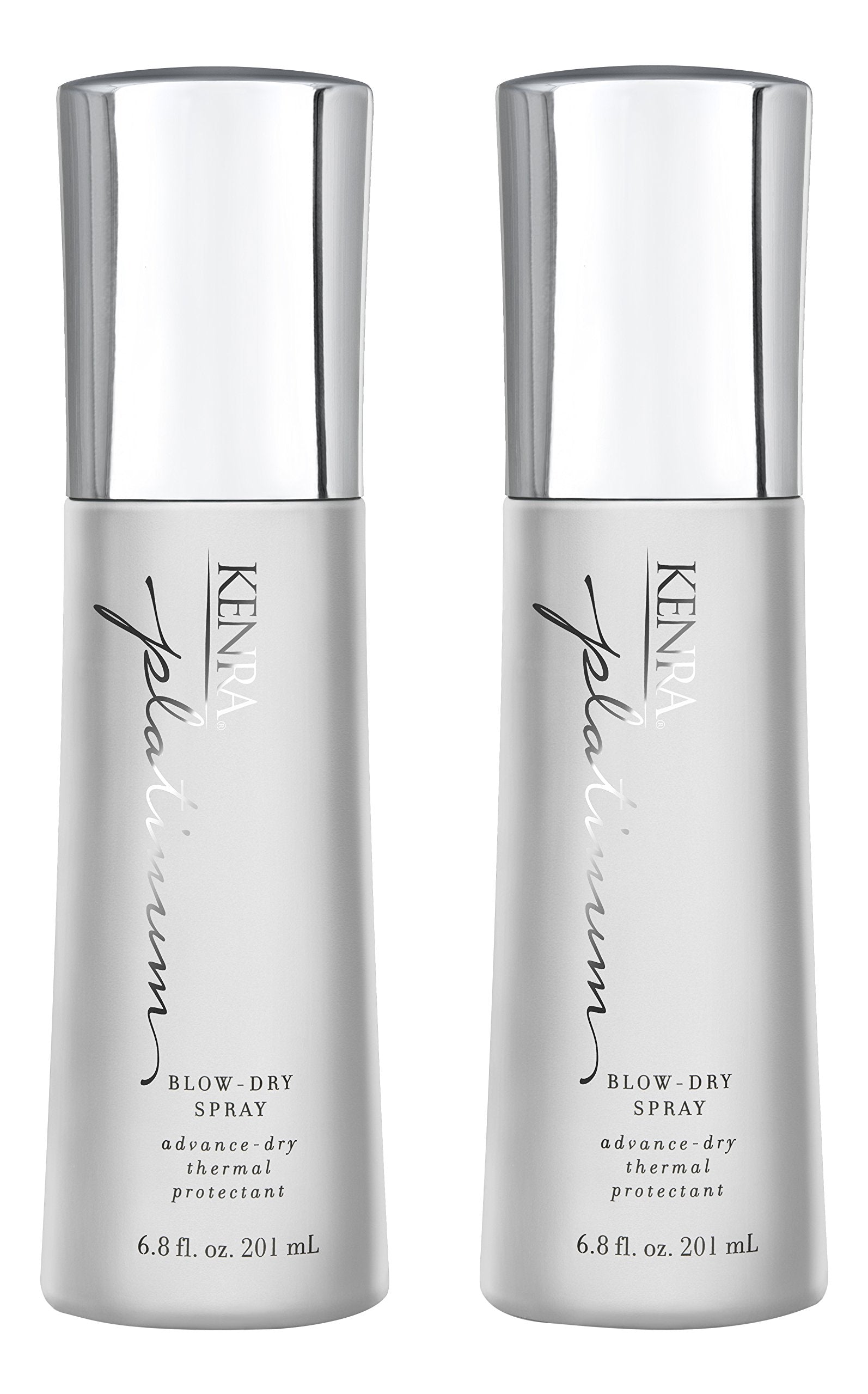 Kenra Platinum Blow-Dry Spray – Fast Dry, Heat Protection & Frizz Control | 2-Pack 6.8 oz