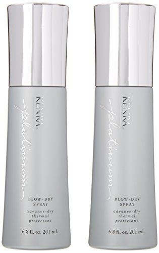 Kenra Platinum Blow-Dry Spray – Fast Dry, Heat Protection & Frizz Control | 2-Pack 6.8 oz