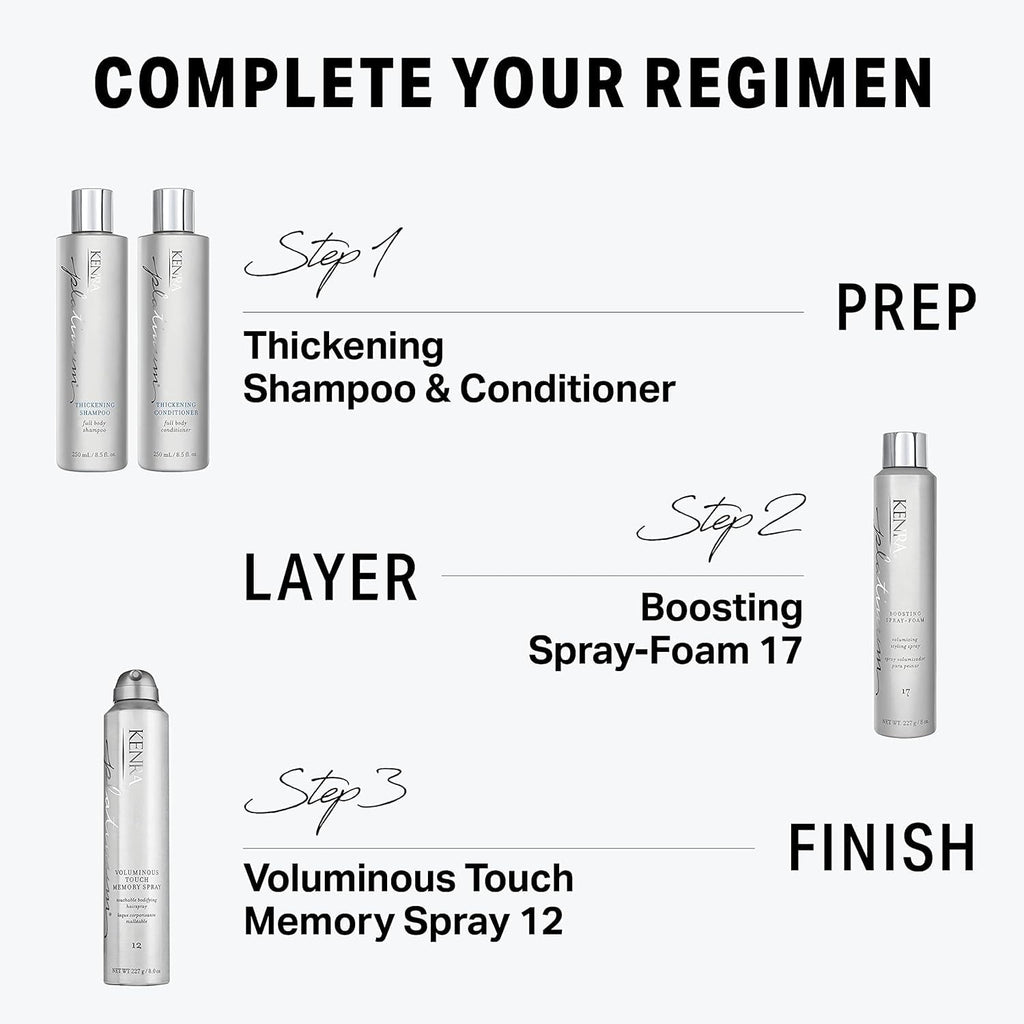 Kenra Platinum Boosting Spray-Foam 17 | Volumizing Styling Spray | 2-Pack, 8 oz