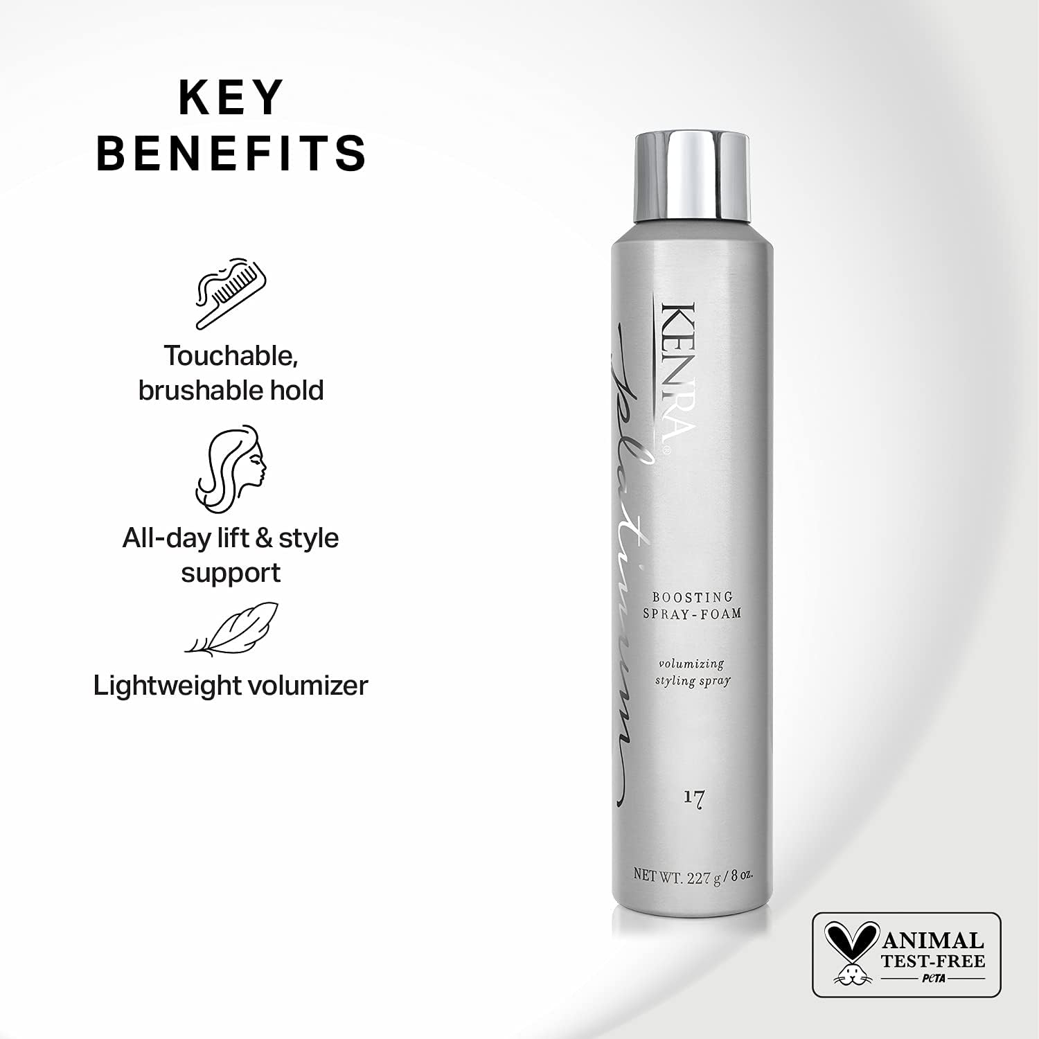 Kenra Platinum Boosting Spray-Foam 17 | Volumizing Styling Spray | 2-Pack, 8 oz