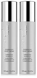 Kenra Platinum Silkening Heat Crème – Brilliant Shine Thermal Styler for All Hair Types (2-Pack, 3.4 fl oz)