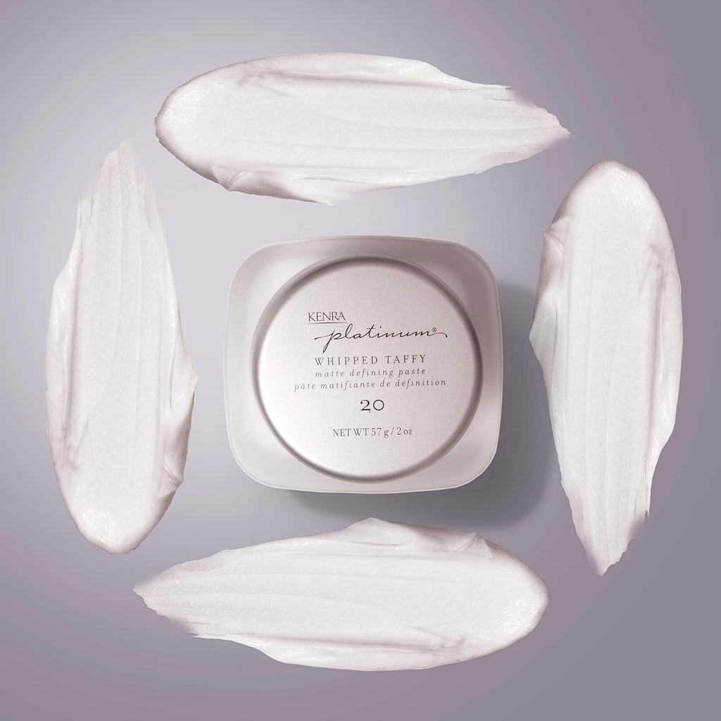 Kenra Platinum Whipped Taffy 20 Matte Defining Paste | Ultra Matte Hold | 2 x 2 oz