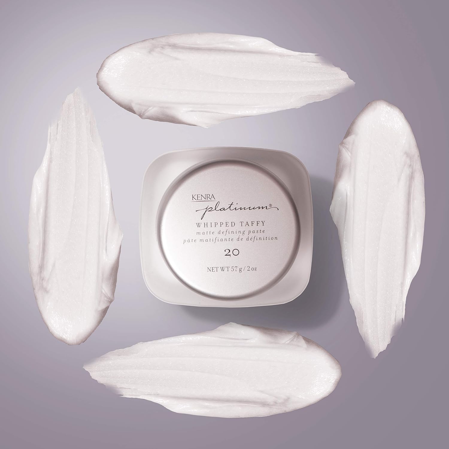 Kenra Platinum Whipped Taffy 20 Matte Defining Paste | Ultra Matte Hold | 2 x 2 oz