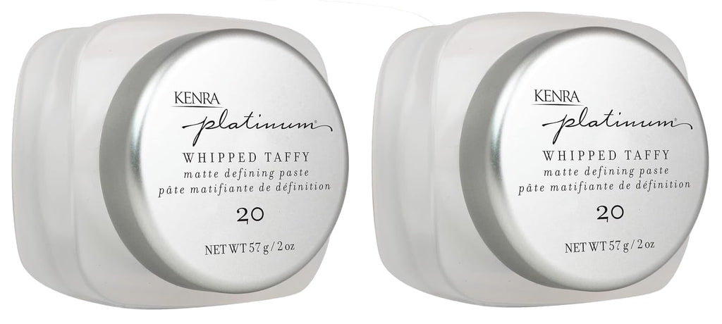 Kenra Platinum Whipped Taffy 20 Matte Defining Paste | Ultra Matte Hold | 2 x 2 oz