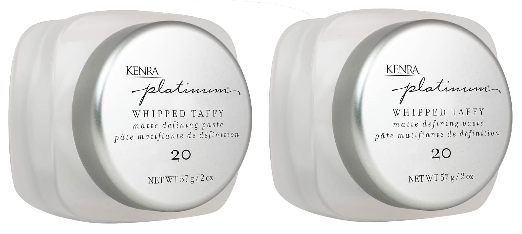Kenra Platinum Whipped Taffy 20 Matte Defining Paste | Ultra Matte Hold | 2 x 2 oz