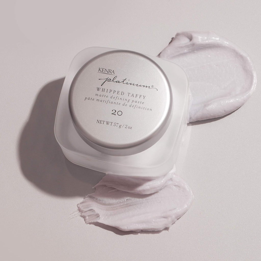 Kenra Platinum Whipped Taffy 20 Matte Defining Paste | Ultra Matte Hold | 2 x 2 oz