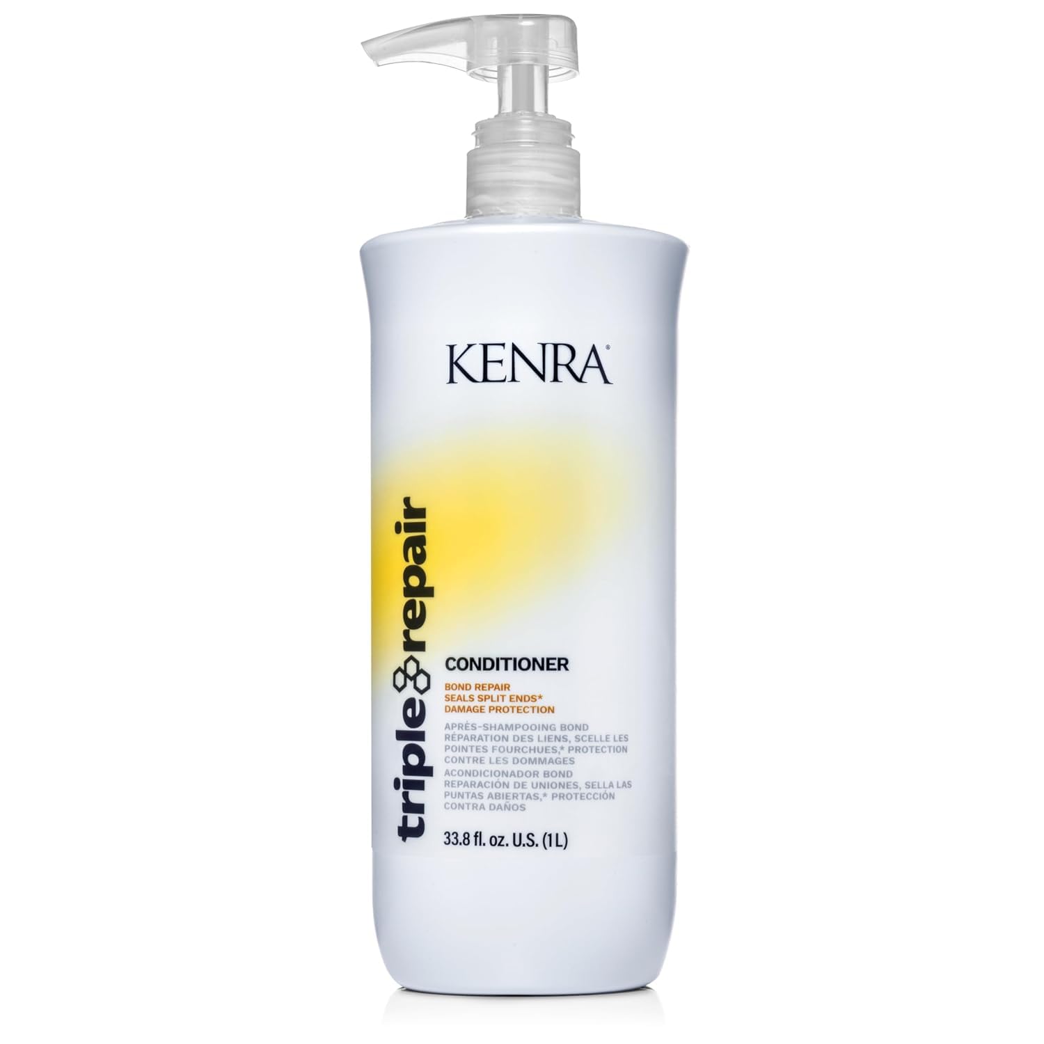 Kenra Triple Repair Shampoo & Conditioner Set — Bond Builder for Damaged Hair, 33.8 oz