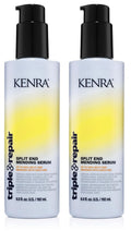 Kenra Triple Repair Split End Mending Serum | Up to 90% End Sealing per Use | Bond Builder | 6.5 oz (2-Pack)